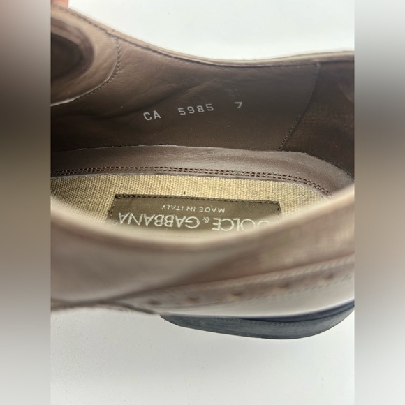 Dolce & Gabbana Men’s Derby Canguro Lucido Business Shoes US Size 8  UK 7 IT 40 - Picture 8 of 16